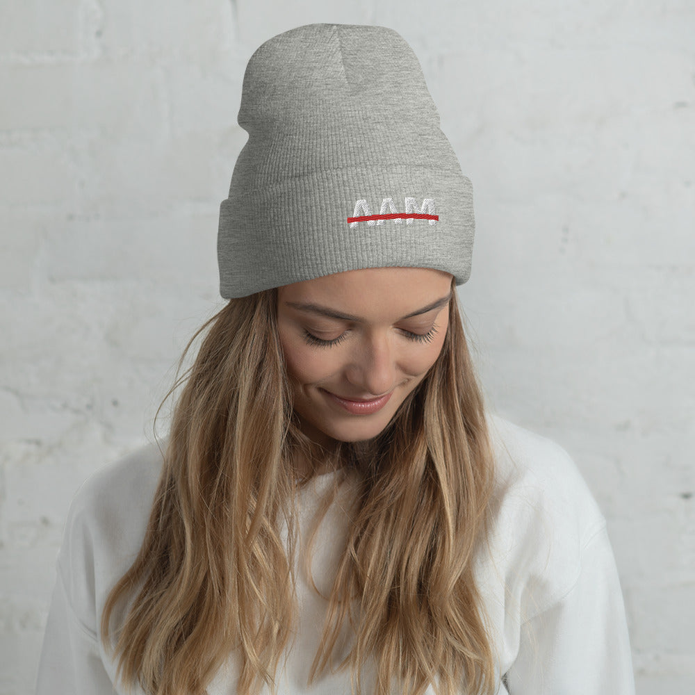 AAM Embroidered Cuffed Beanie