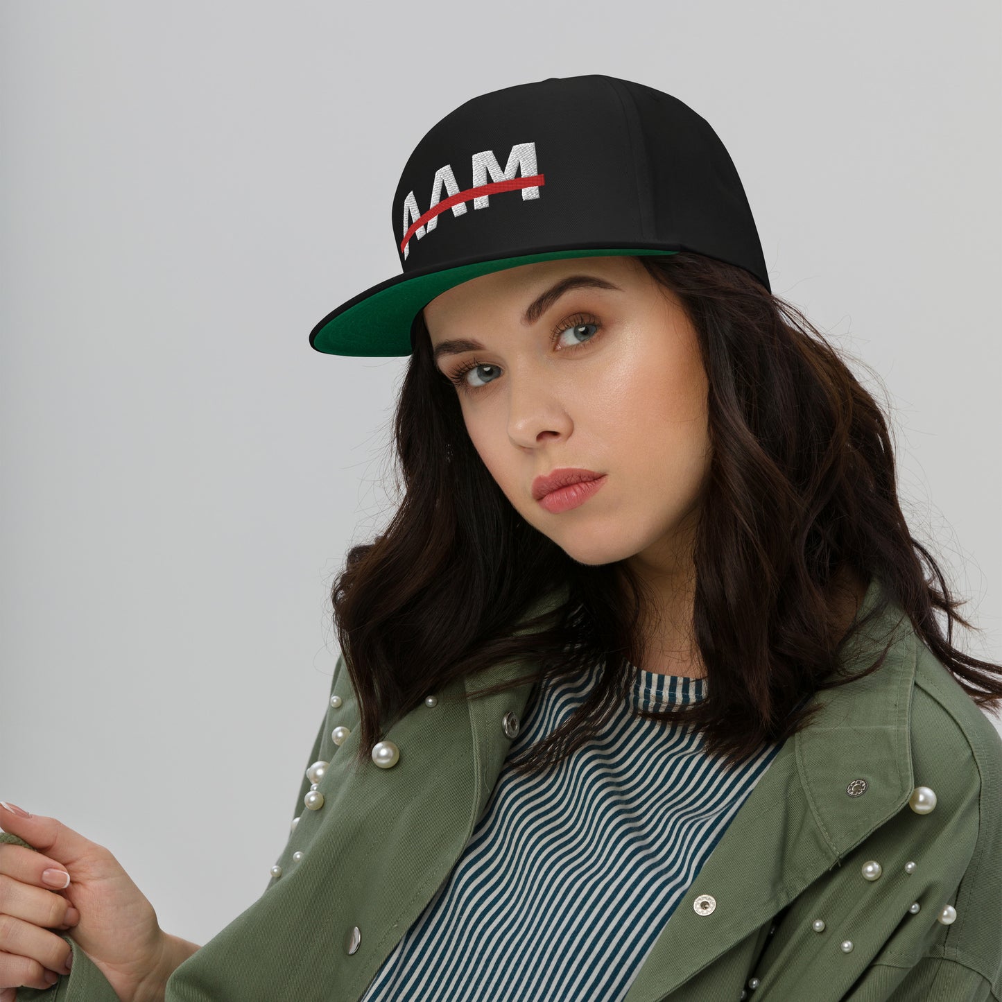 AAM Embroidered Flat Bill Snapback