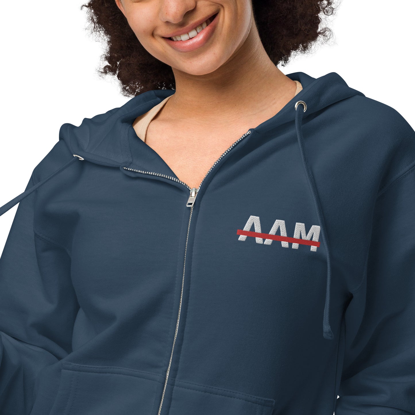 AAM Embroidered Unisex Zip Up Hoodie