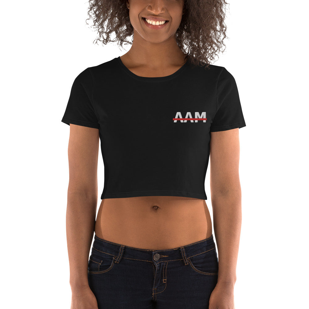 AAM Embroidered Women’s Crop Tee