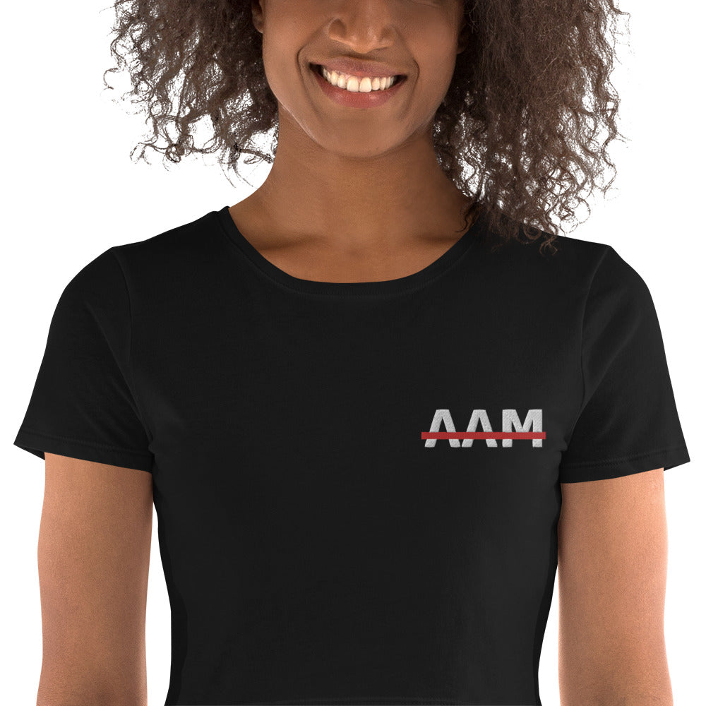 AAM Embroidered Women’s Crop Tee