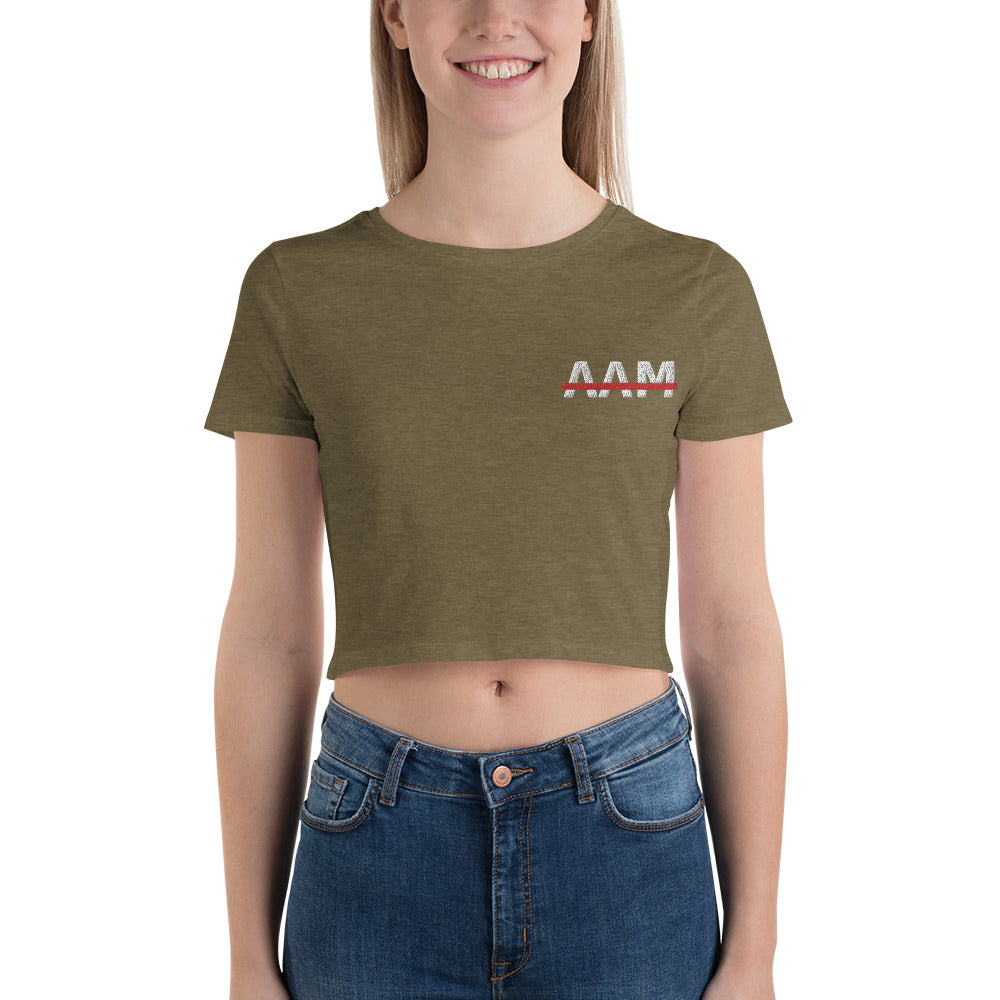 AAM Embroidered Women’s Crop Tee